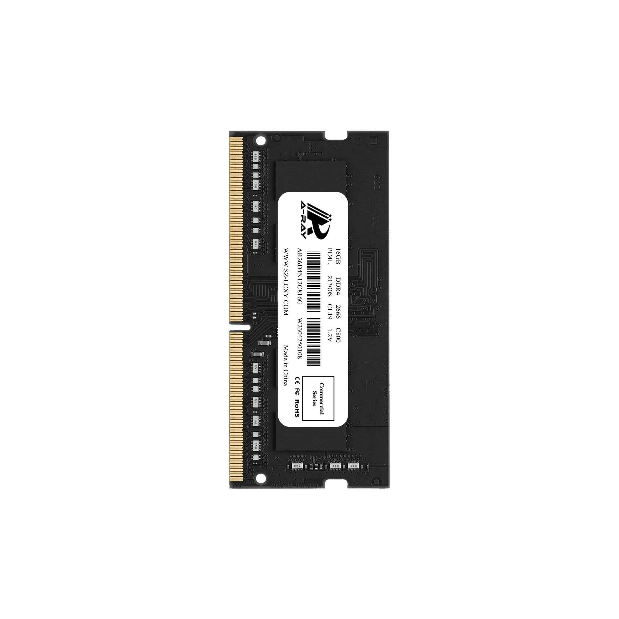 Ram A-Ray 16GB DDR4 Bus 2666 Mhz Laptop C800 21,300 MB/s P/N: AR26D4N12C816G