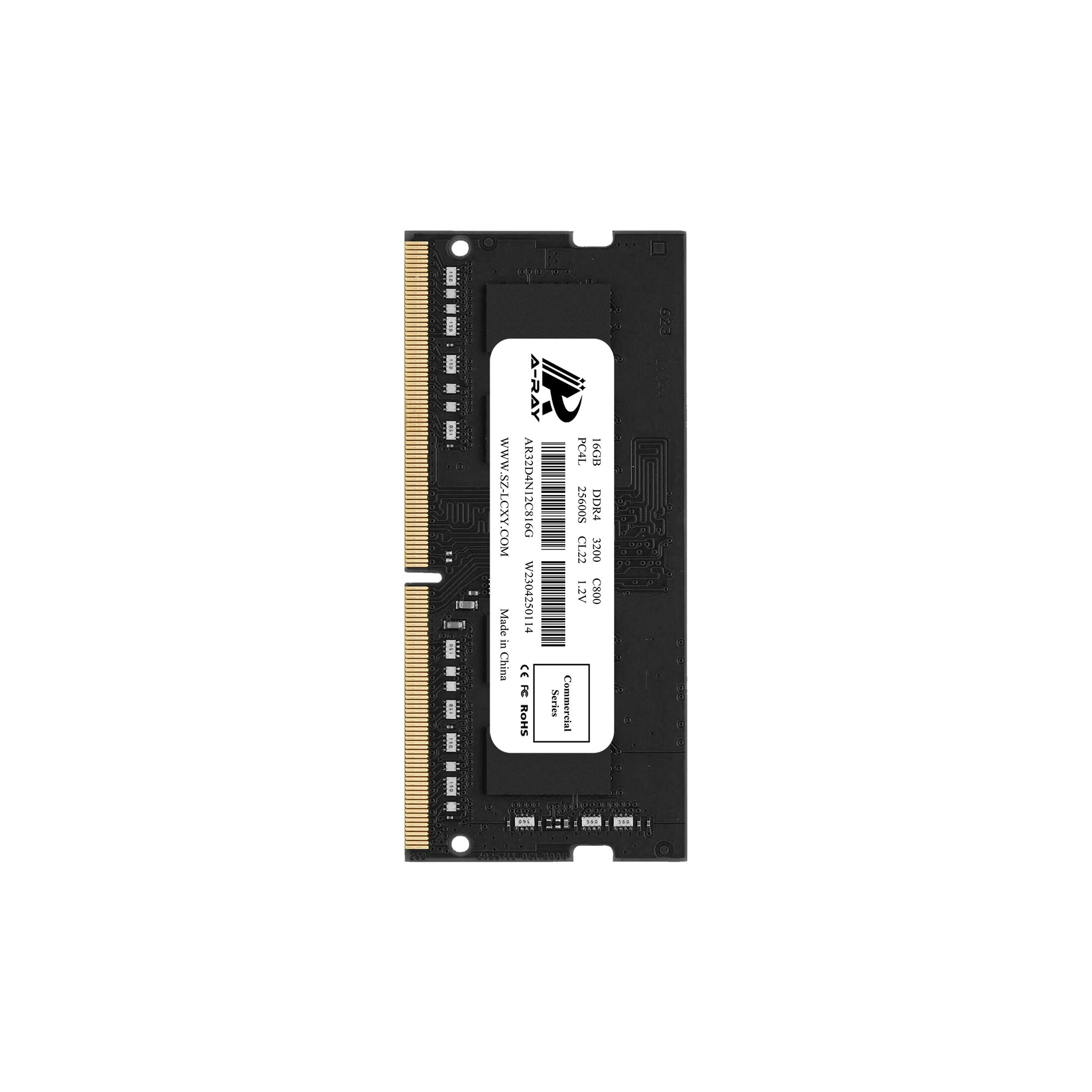Ram A-Ray 16GB DDR4 Bus 3200 Mhz Laptop C800 25,600 MB/s P/N: AR32D4N12C816G