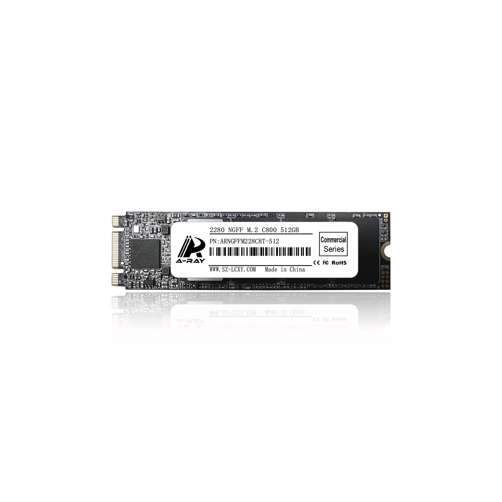 Ổ cứng SSD 512GB A-RAY 2280 NGFF M.2 6GBps C800 Commercial Series